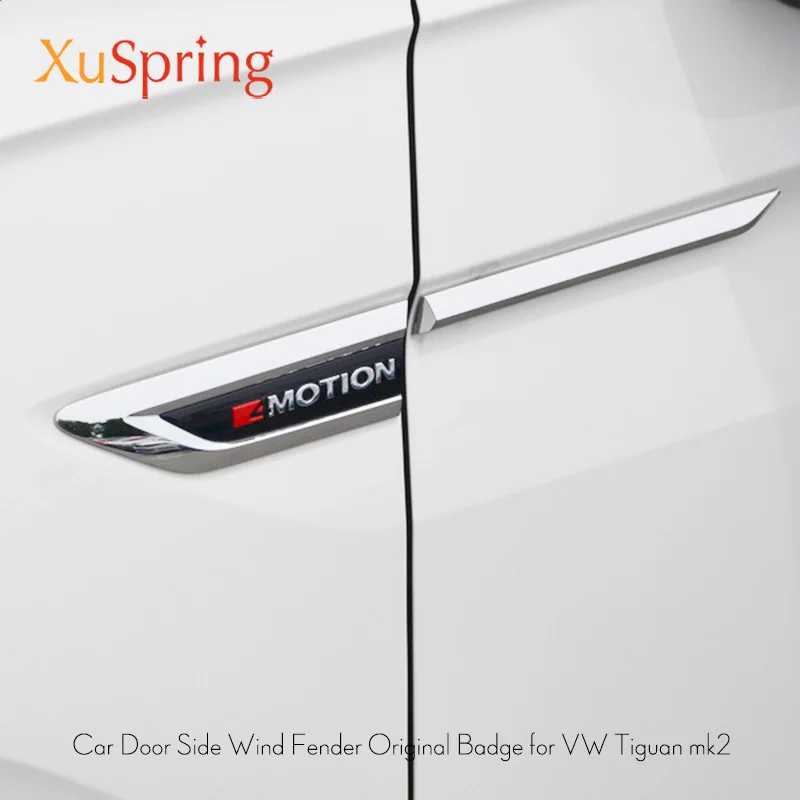 Значок эмблема для бокового крыла автомобиля VW Tiguan 2016 2017 2018 2019 2020 mk2 с 4 наклейками