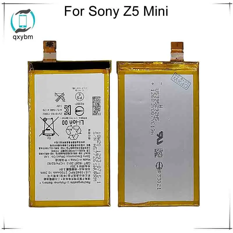 2700mAh 3 8 V Высокая емкость батареи телефона для Sony Xperia Z5 compact Z5mini Mini E5823 E5803 LIS1594ERPC 100%