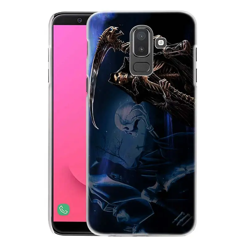 15 Жесткий чехол из поликарбоната для samsung Galaxy A6, A8 Plus, A7, J4, J6, J8 Plus,, Fundas, капа, чехол для телефона, чехол с черепом и черепом - Цвет: 15