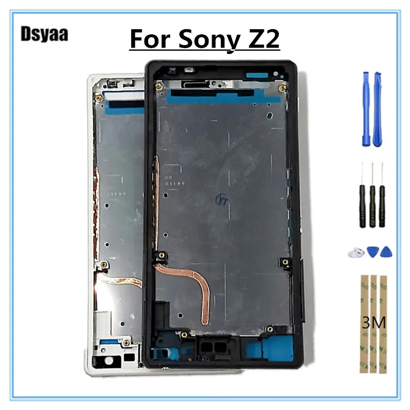 5 2 дюймовая передняя рамка для Sony Xperia Z2 D6502 D6503 D6543 L50w средняя передний корпус ЖК