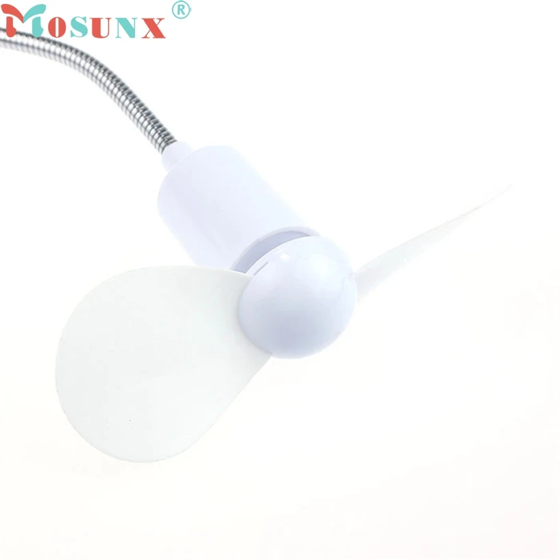 Mosunx Новый Mecall белый гибкий USB мини вентилятор охлаждения кулер для ноутбука