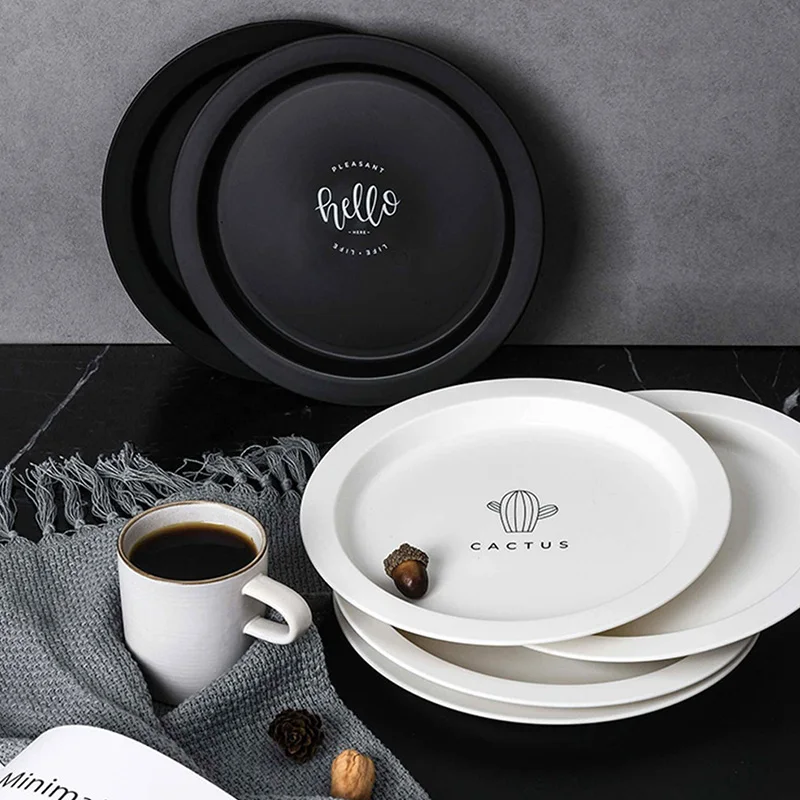 Нордическая круглая чаша для фруктов креативный простой пластик BPA бесплатная