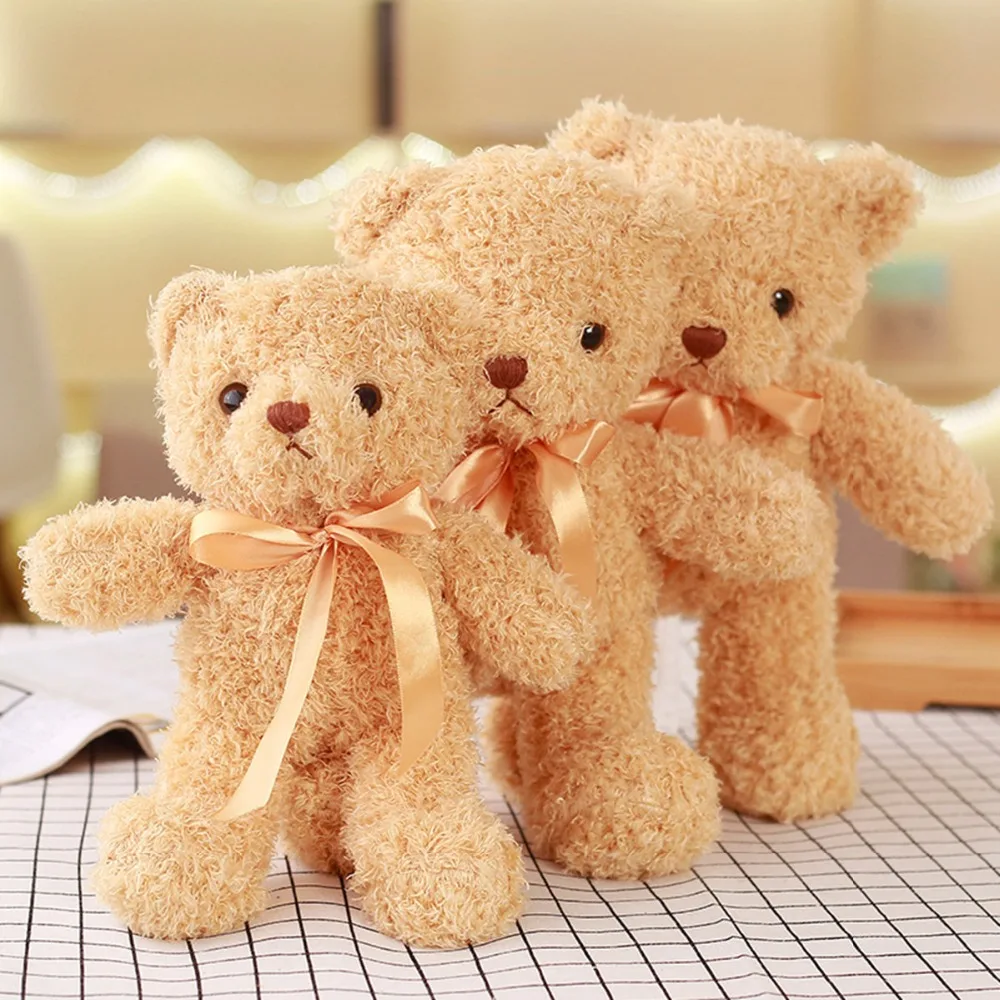 Teddy Bear Plush Toys 35cm Stuffed Animals Cute with bowknot Doll Birthday Gift For Children Baby for Girlfriend | Игрушки и хобби