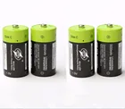ZNTER аккумуляторная батарея, 4 шт.лот, 1,5 В, 3000 мАч, размер C, USB, литий-полимерная батарея