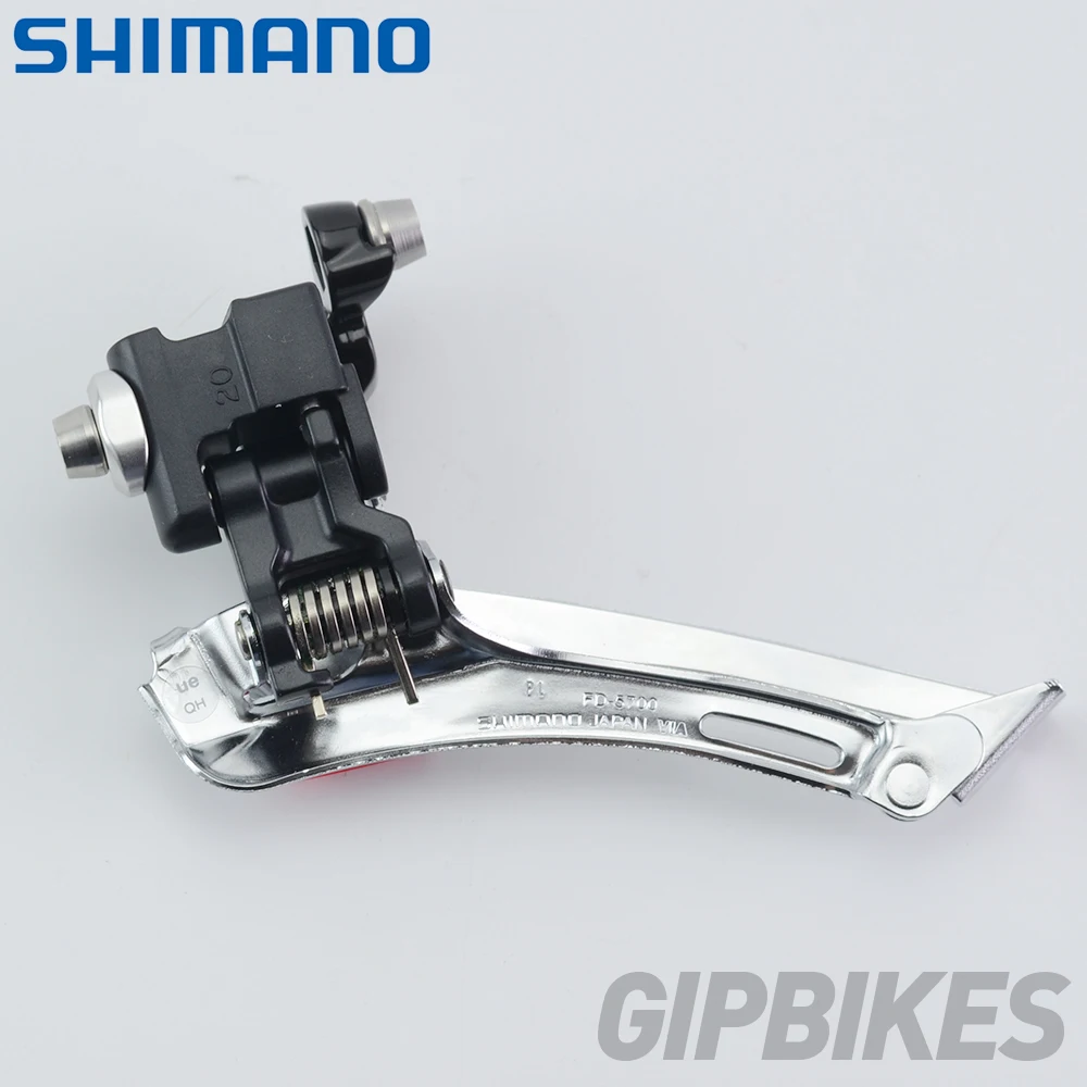 Shimano 105 FD-5700 Road Bike Front Derailleur 10 Speed Braze on / Clamp 31.8mm 34.9mm Black Silver | Спорт и развлечения
