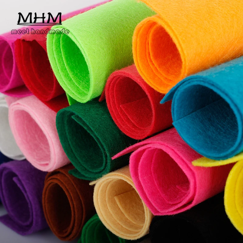 Бумага для скрапбукинга A4 10 цветов в наборе не тканые фетровые листы плотная