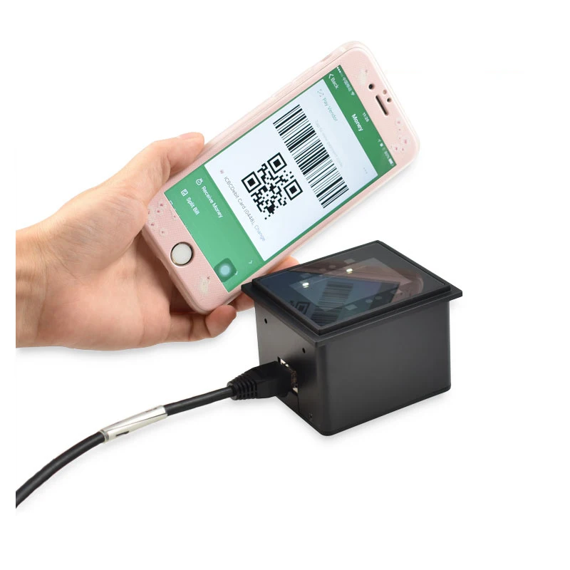 Сканер штрих кода для телефона с фиксированным креплением QR машин