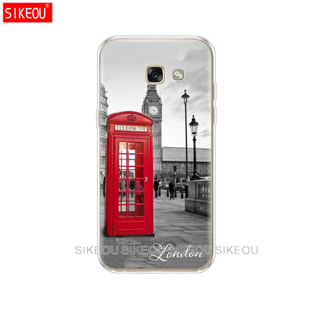 Силиконовый чехол для телефона Samsung Galaxy A8 2018 A3 A310 A5 A510 A7 2016 2017 London big ben Bus|Бамперы| |