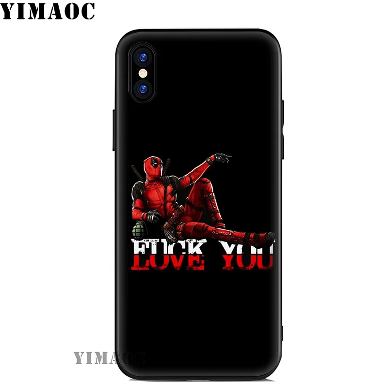 YIMAOC Deadpool Dead pool Soft Silicone Case for iPhone 11 Pro Xr Xs Max X or 10 8 7 6 6S Plus 5 5S SE Cover |