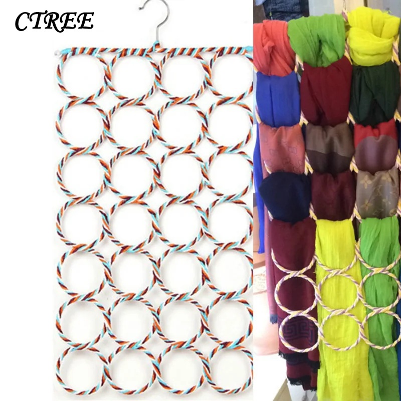 Веревка для шарфов CTREE яркая плетеная веревка из ротанга 6/9/12/16/20/24/28|Вешалки и