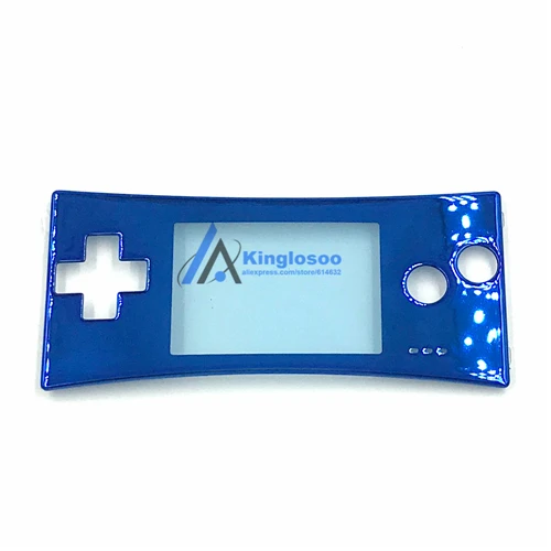 Blue 4 цвета запасная часть для GBM Gameboy Micro Системы Лицевая панель Крышка для переднего корпуса - Цвет: Blue