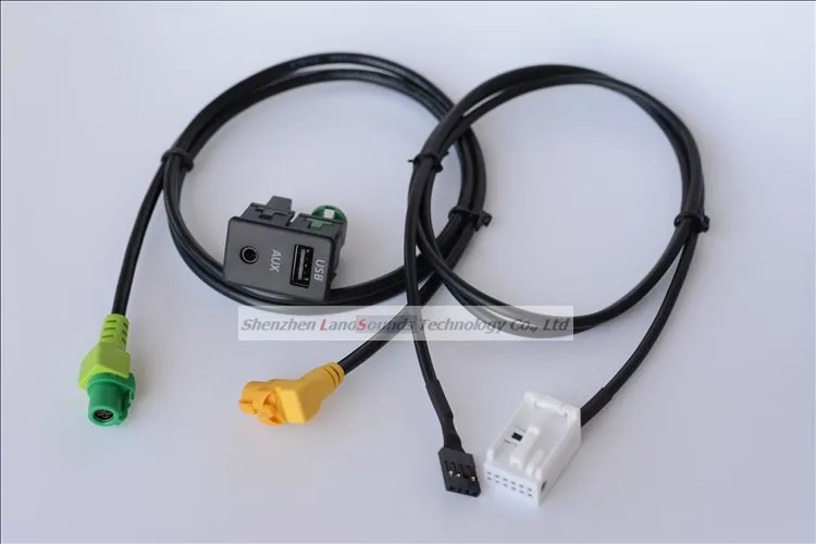 Разъем AUX RCD510 RCD310 RCD300 USB с кабелем для VW Passat CC Touran NEW Polo|adapter interface|rcd300 usbusb aux |