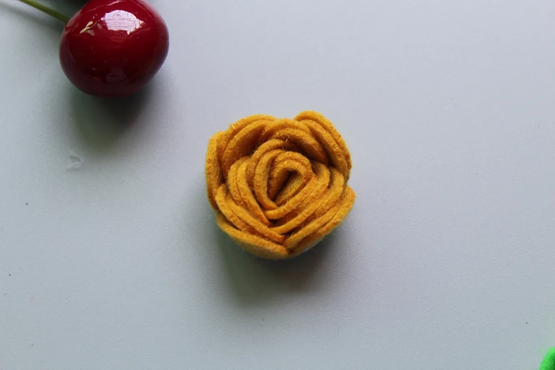

30pcs/lot Mini handmade Nonwovens Felt Rose Flowers for Hair Accessories DIY Decoration diy felt flower for headbands