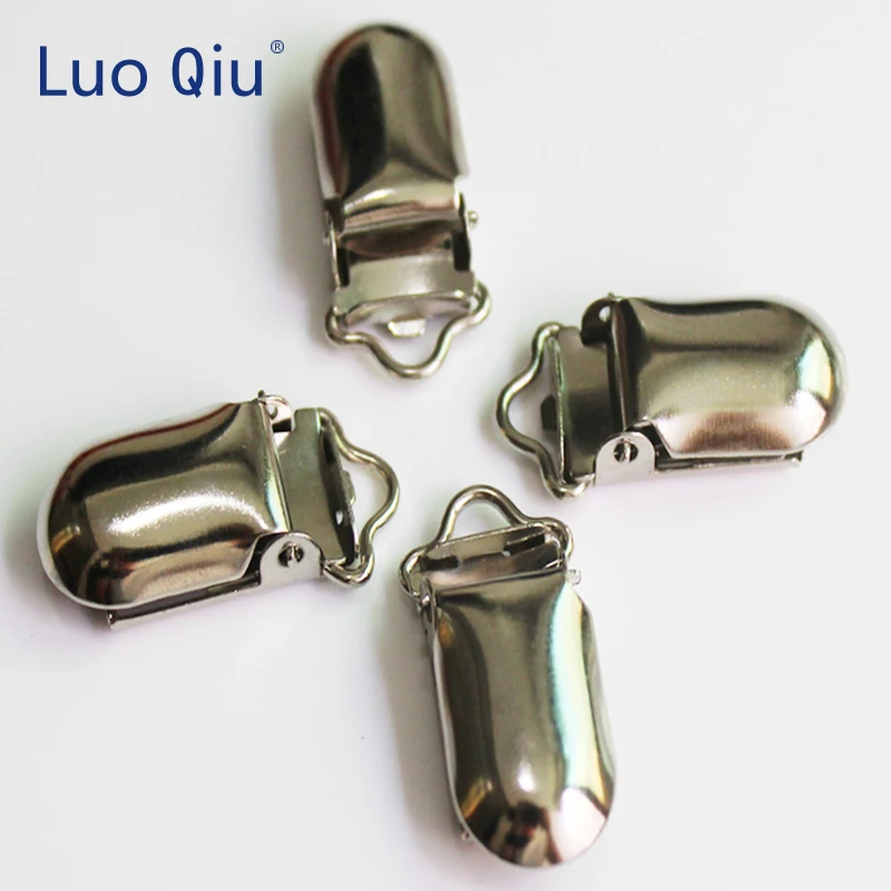 Luo Qiu (30 шт./лот) 10 мм Металлические Серебряные Зажимы для одежды с пластиковыми