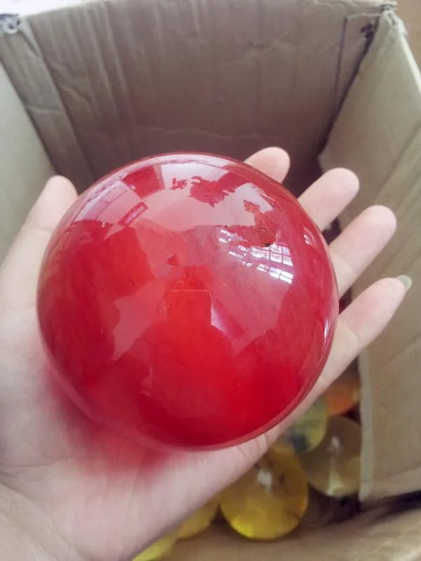 

60mm AAAA+++ SMELT RED QUARTZ CRYSTAL BEAUTIFUL SPHERE BALL + STAND