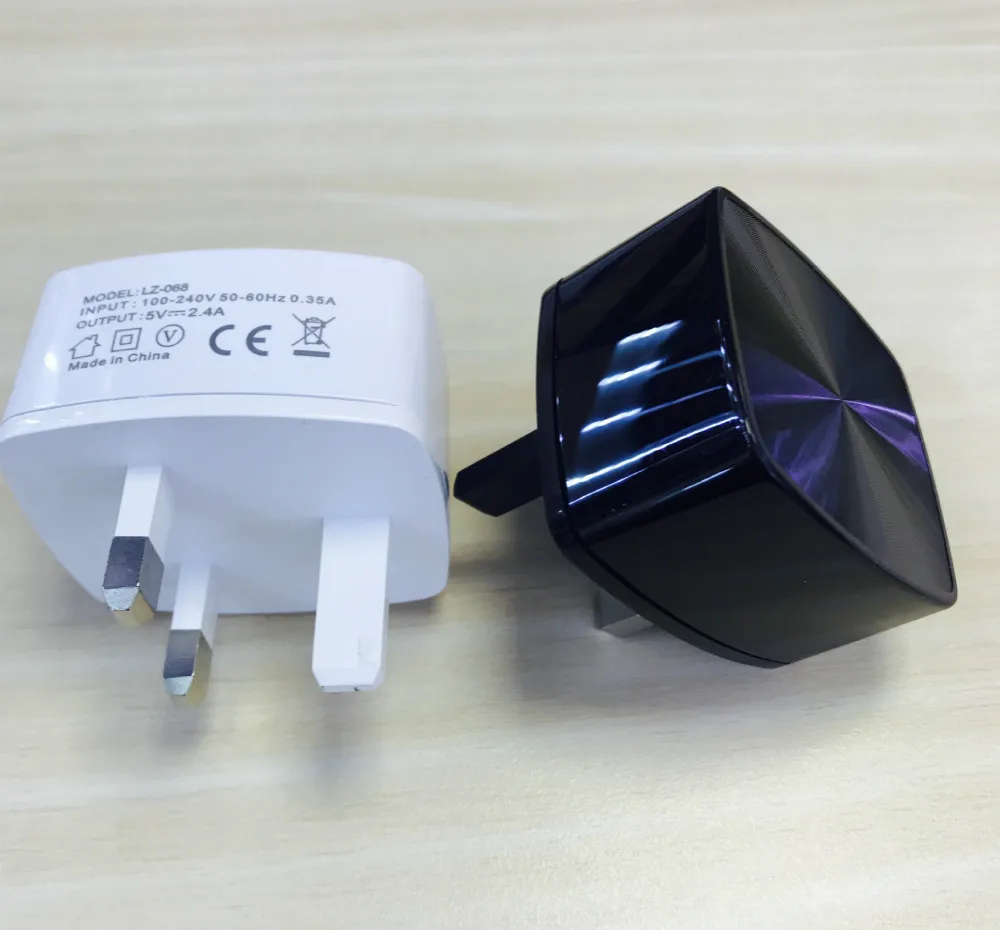 Зарядное устройство для телефона с двумя usb-портами, 5 В, 2,4 А, 2 порта, быстрая зарядка, евро, США, Великобритании, настенное зарядное устройство для iPhone, samsung, Xiaomi, умный мобильный адаптер