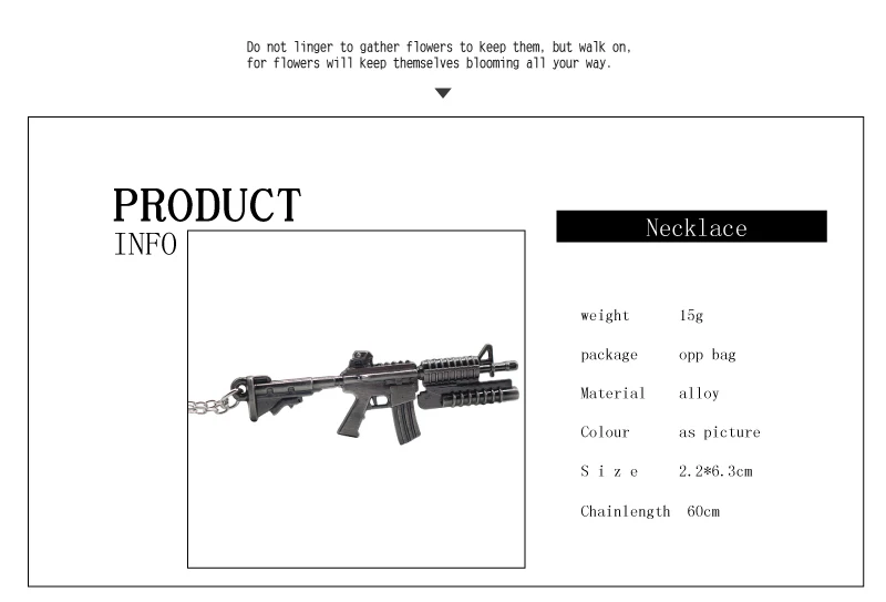 Мода стрельба игры AK47 M416 AWM моделирование пистолет индивидуальный кулон, ожерелье крутые мужчины металла пистолет ожерелье с кулоном в форме пистолета