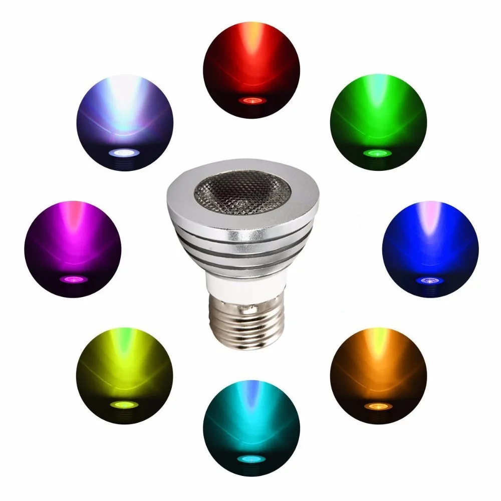 Светодиодная RGB лампа с пультом дистанционного управления E27 MR16 GU10|led bulb light|bulb