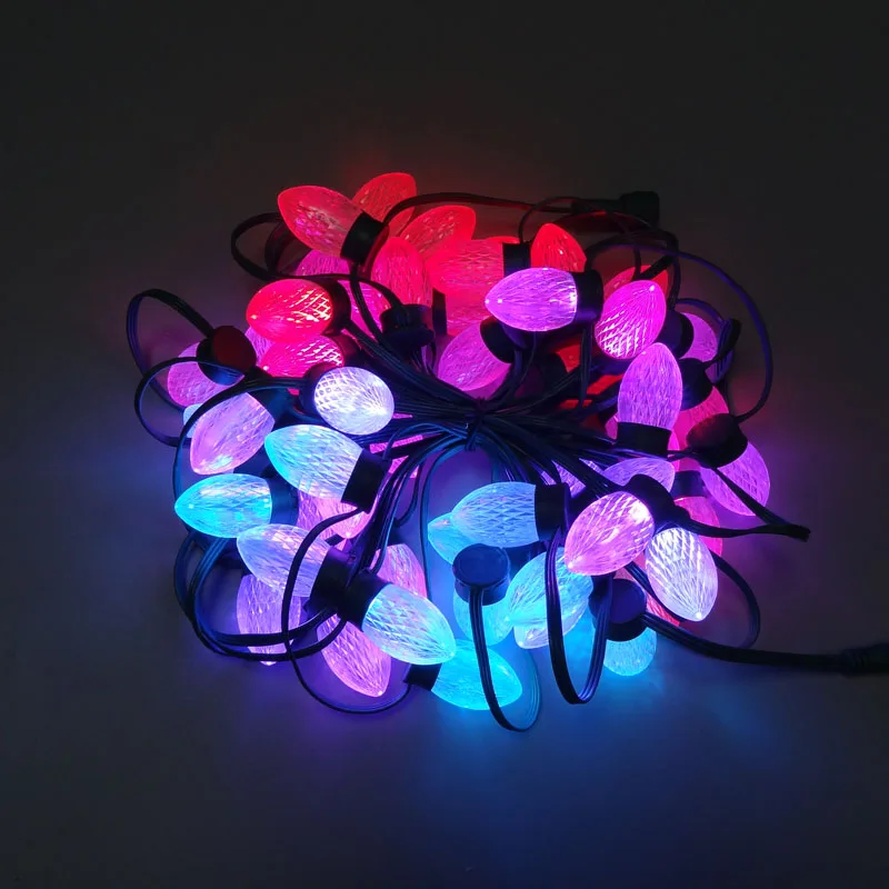 50 узлов адресуемые D24 C9 WS2811 rgb СВЕТОДИОДНЫЕ пиксели Рождественские огни наружные