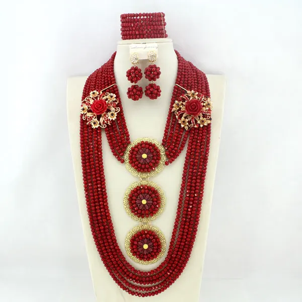 26 дюймов длинные темно зеленые нигерийские Свадебные африканские бусины набор