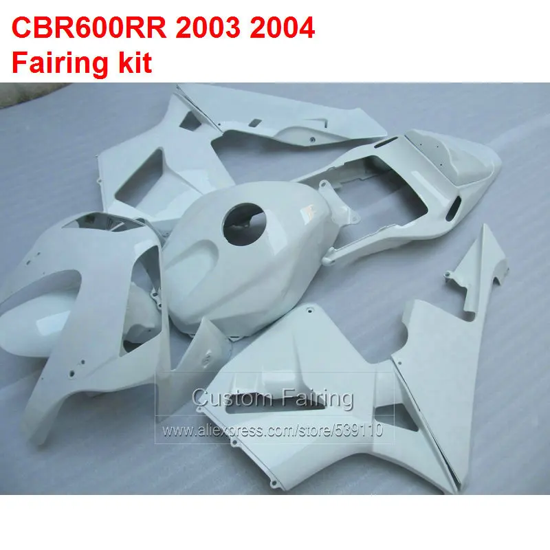 

Pure White Fairings For HONDA CBR600RR 03 2003 04 2004 sticker ( INJECTION ) fairing kit TP17