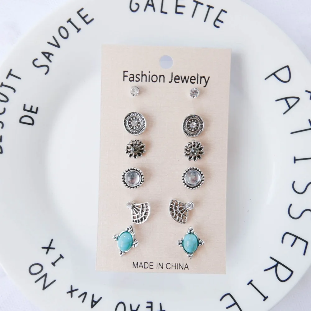 Высококачественные наборы для ногтей с Зелеными камнями 6 комплектов винтажные