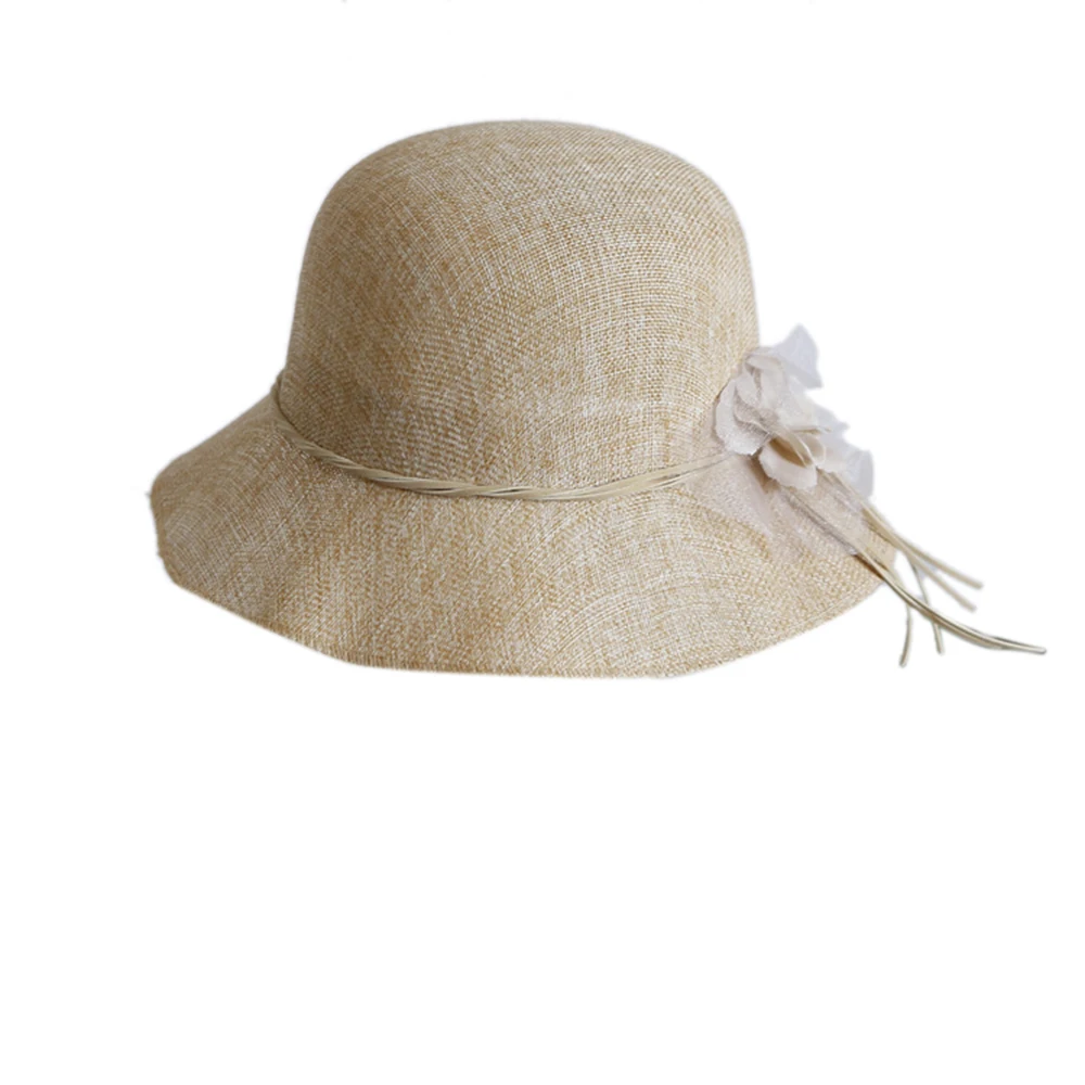 Летняя соломенная Солнцезащитная шляпа с бантом для женщин уличная пляжная