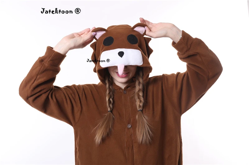 Коричневый Pe do медведь милый медвежонок Pedobear мягкие пижамы Аниме Косплэй костюм