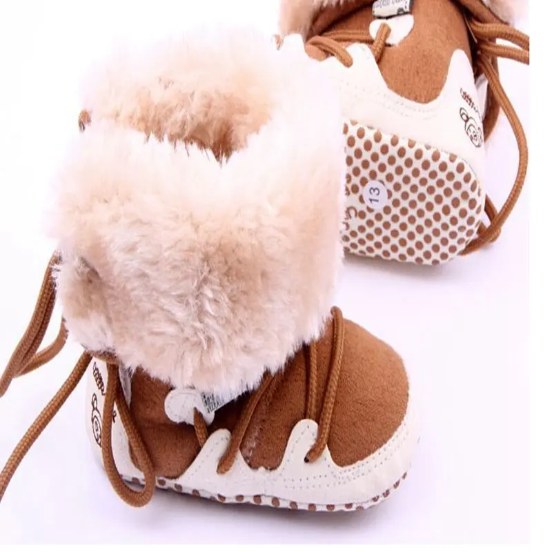 Infant Fashion Snow Boots First Walkers Shoes Baby Girl Boy Soft Skid-Proof Bottom Warm Booties Zapato Bebe Scarpe Neonata |