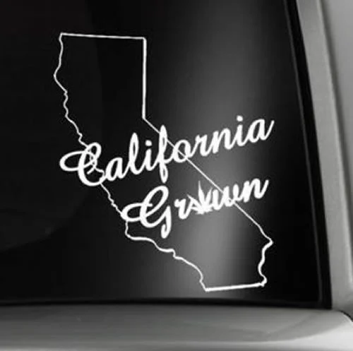 Cali/California выросшие виниловые наклейки наклейка JDM 420 сырая трава горшок допинг