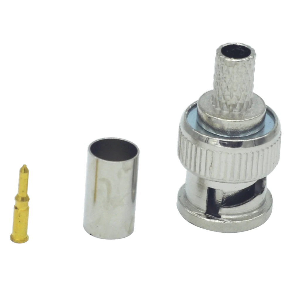 Коаксиальный соединитель коаксиальный OUERTECH 10 шт./лот обжимной для BNC Male RG59 AC23 Bnc из