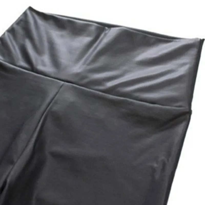 Женские брюки карандаш из искусственной кожи утолщенные обтягивающие