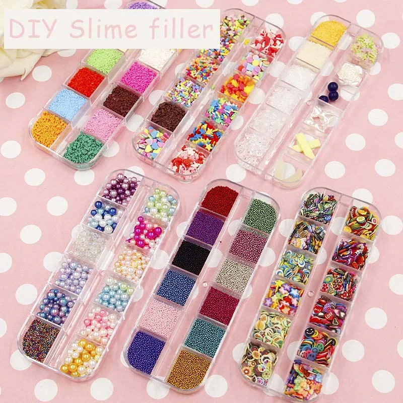 Горячая Распродажа DIY Slime глина декоративная обсыпка наполнитель поставки