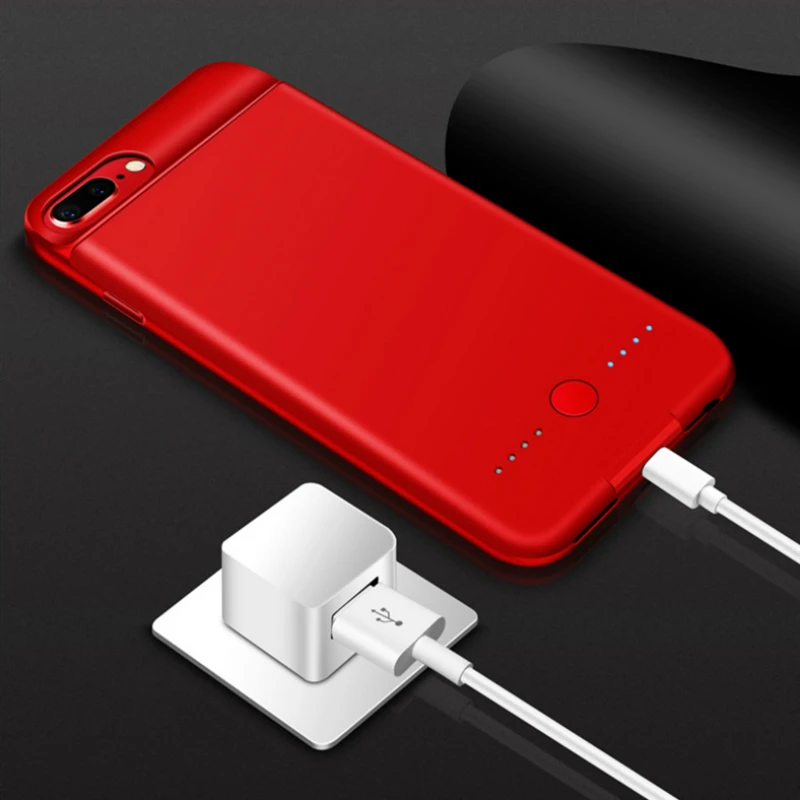 Чехол для аккумулятора, Ультратонкий чехол для iPhone 6, 7, 8, 6s Plus, чехол для зарядного устройства, чехол для зарядного устройства, Внешний чехол для задней панели