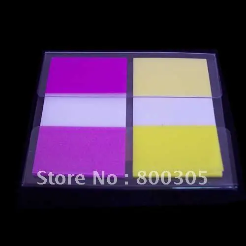 Бесплатная доставка всплывающие Z стиль 2 полосы ПЭТ пленка Флаг индекс