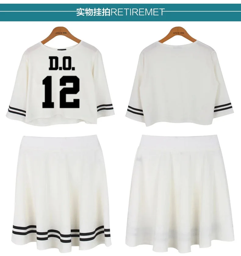 Kpop exo 2017 новое летнее женское платье рубашка + облегающее женские платья