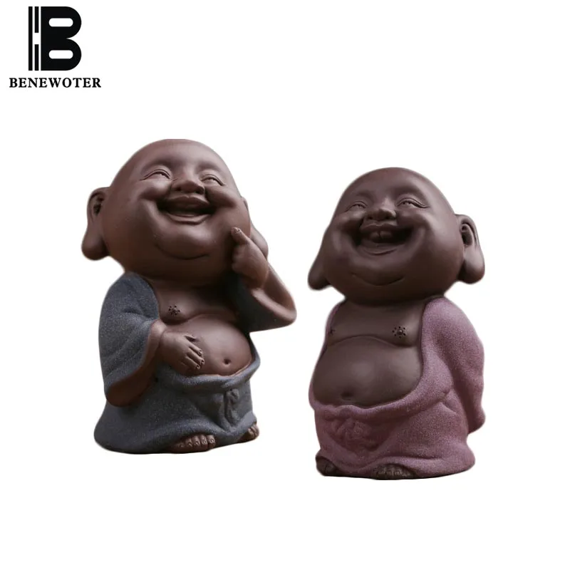 Исин фиолетовый глиняный хип-хоп благоприятный украшение с изображением Будды