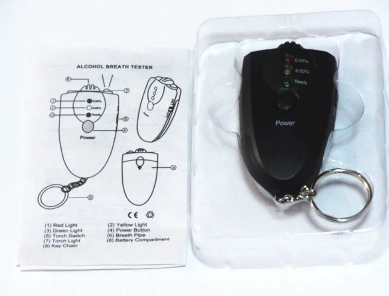 3 шт. Цифровой тестер спирта для дыхания детектор Алкотестер видоискатель мини