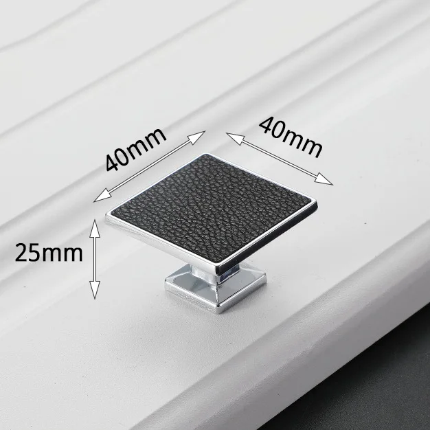 Ручки для шкафов KAK из цинкового сплава и кожи