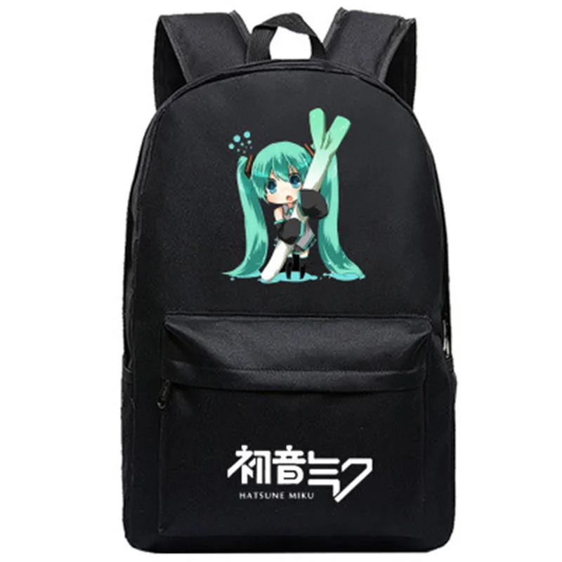 Hatsune рюкзак с Miku аниме-сумки для школьников школьные сумки для мальчиков и девочек рюкзак для путешествий сумка для ноутбука Mochila - Цвет: 009