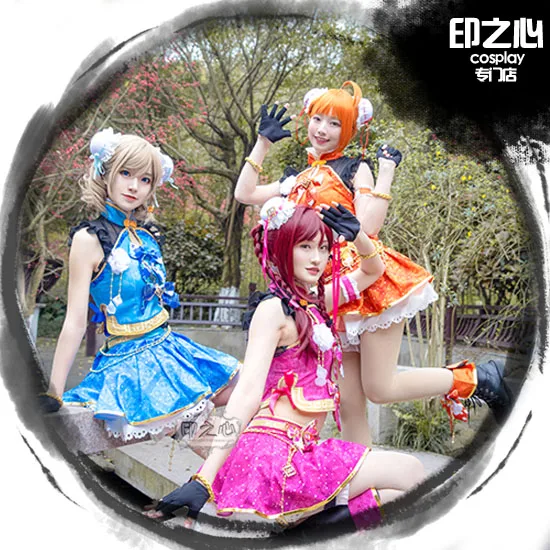 Love Live! Солнечный свет! Костюм горничной из м/ф Чонсам|Игровые костюмы| |