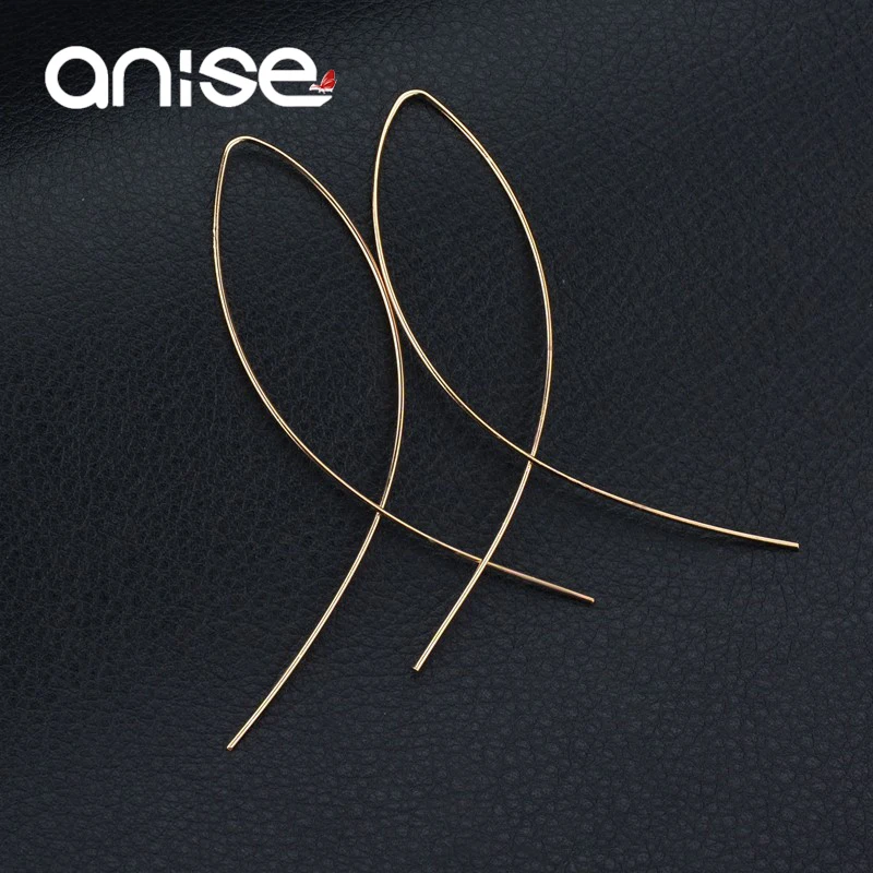 Женские серьги-гвоздики в стиле панк Anise Простые Модные ювелирные украшения для