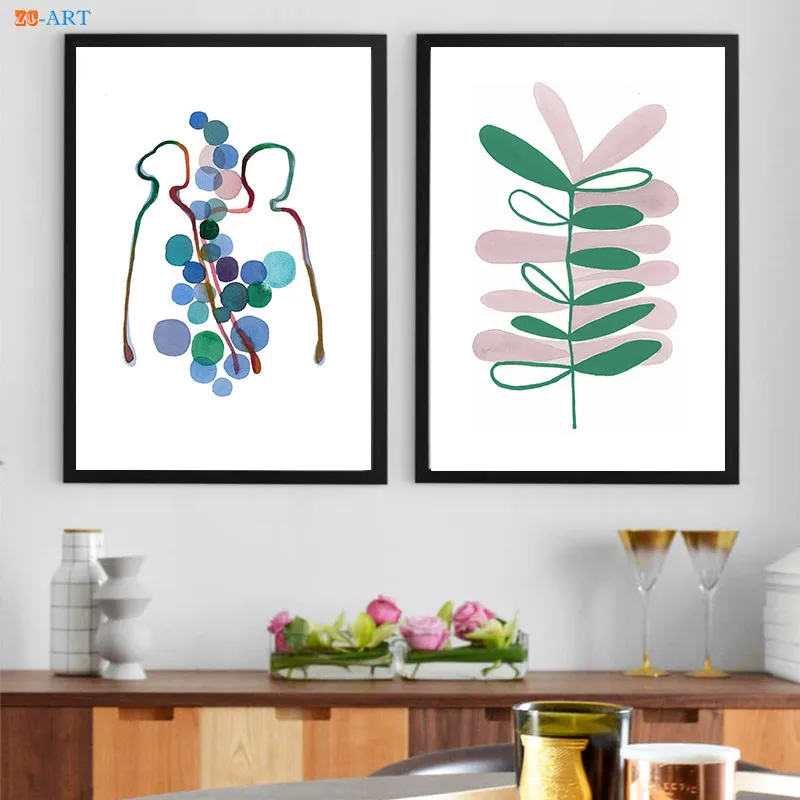 Абстрактное искусство печать постер настенное свадебный подарок для пар