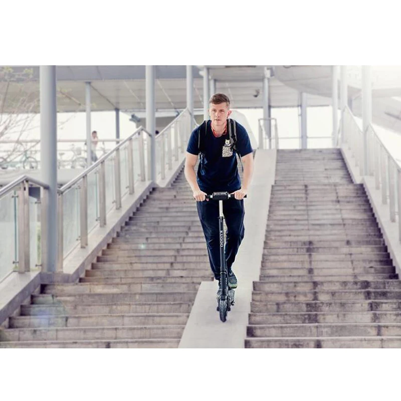 KUGOO S1 patinetas electronas скутер для взрослых, Складывающийся электрический скутер 350 Вт 35 км/ч 30 км, радиус действия 8 дюймов