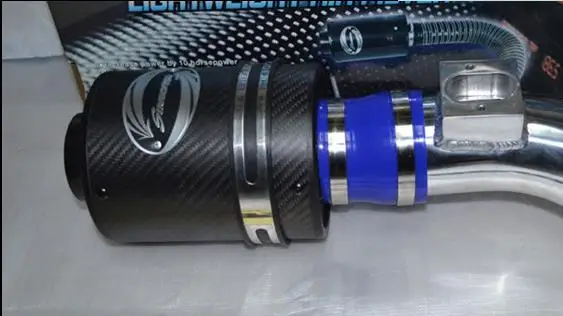 with carbon filter Воздухозаборники Комплект труб+ воздушный фильтр для Chevrolet CRUZE 1,6 1,8 2011-, Aveo 1,4 2011, MG GT, пожалуйста, свяжитесь со мной для других моделей автомобилей - Цвет: with carbon filter