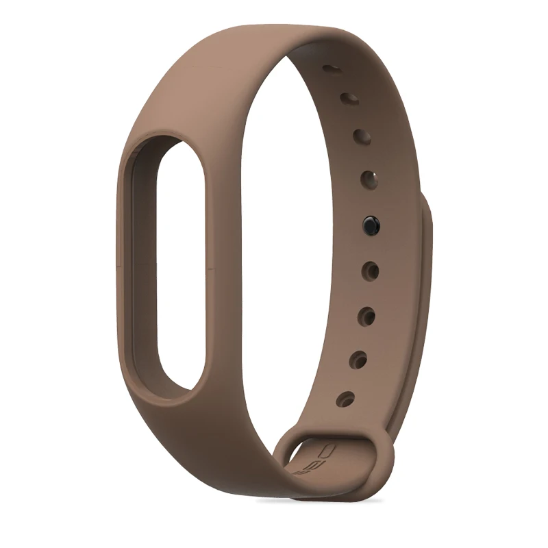 Brown Браслет mi band 2 аксессуары для браслетов Pulseira mi band 2 сменный силиконовый ремешок на запястье смарт-браслет для Xiaomi mi 2 ремешка - Цвет: Brown