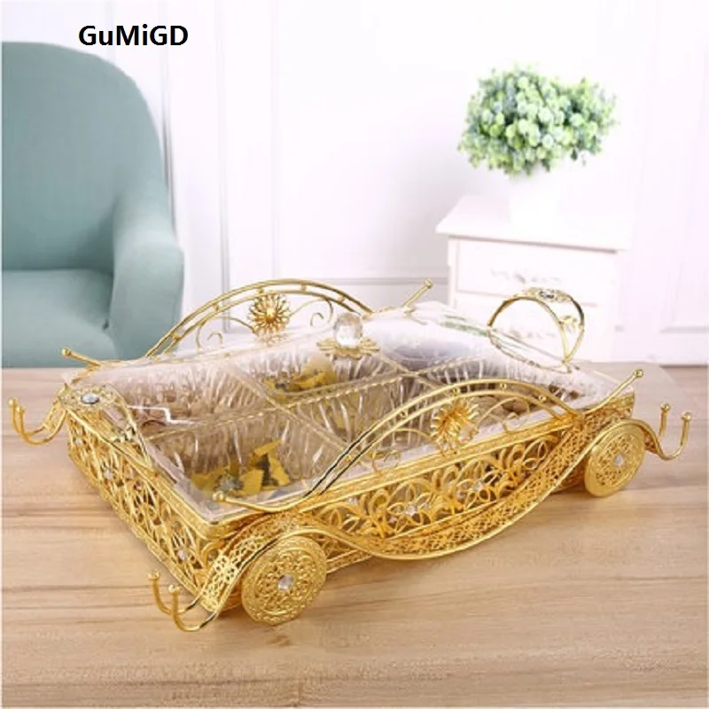 

European style living fashion melon candy box table zero hamper hotel wedding hall fruit plate candy box