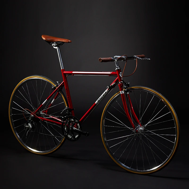 New Retro Road Bicycle Carbon Steel Frame 700CC Wheel SHIMAN0 14 Speed Dual V Brake Bike Outdoor Racing Cycling Bicicleta