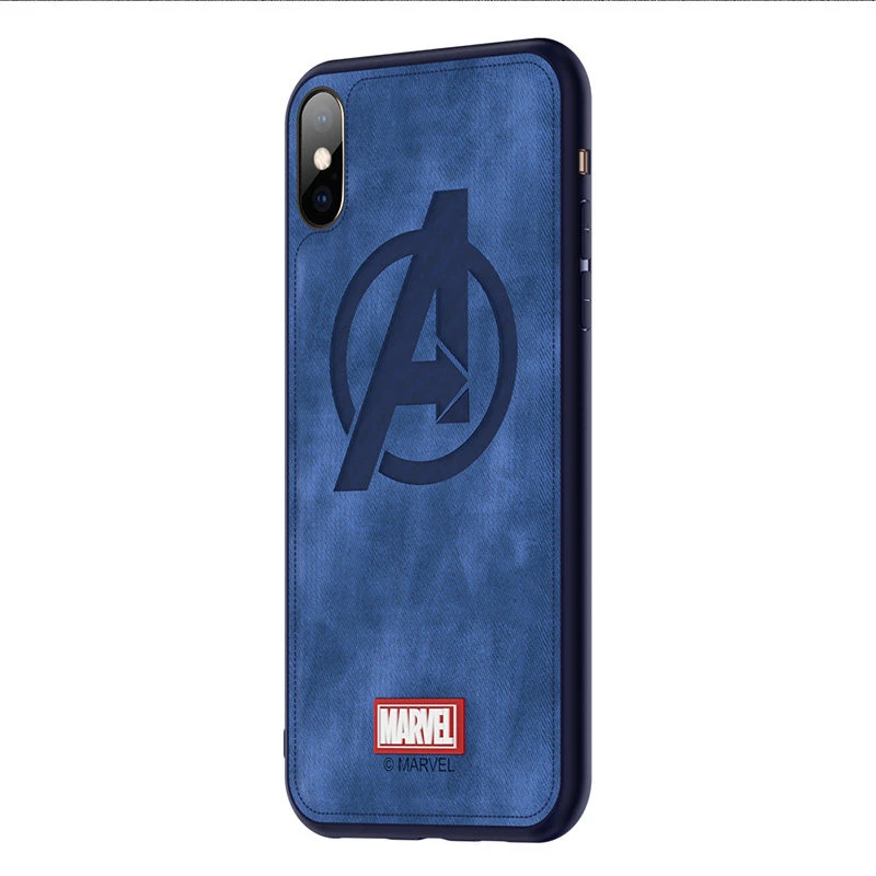 Чехол для iphone xr для iphone X XS XR XS MAX Марвел Капитан ткань Мстители Высокое качество задняя крышка Железный человек funda