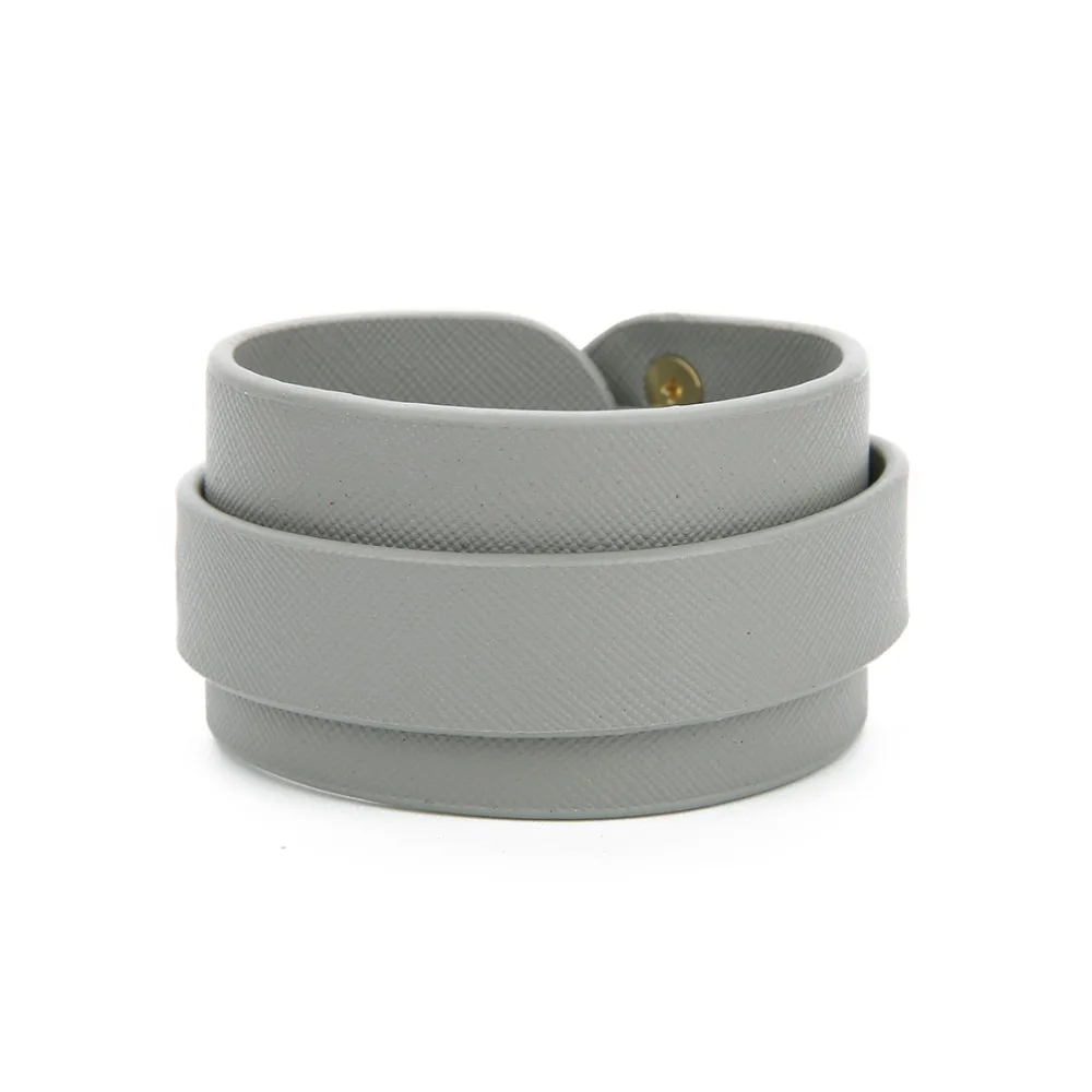 Широкий кожаный браслет с леопардовым принтом 2017 разноцветный Металлический